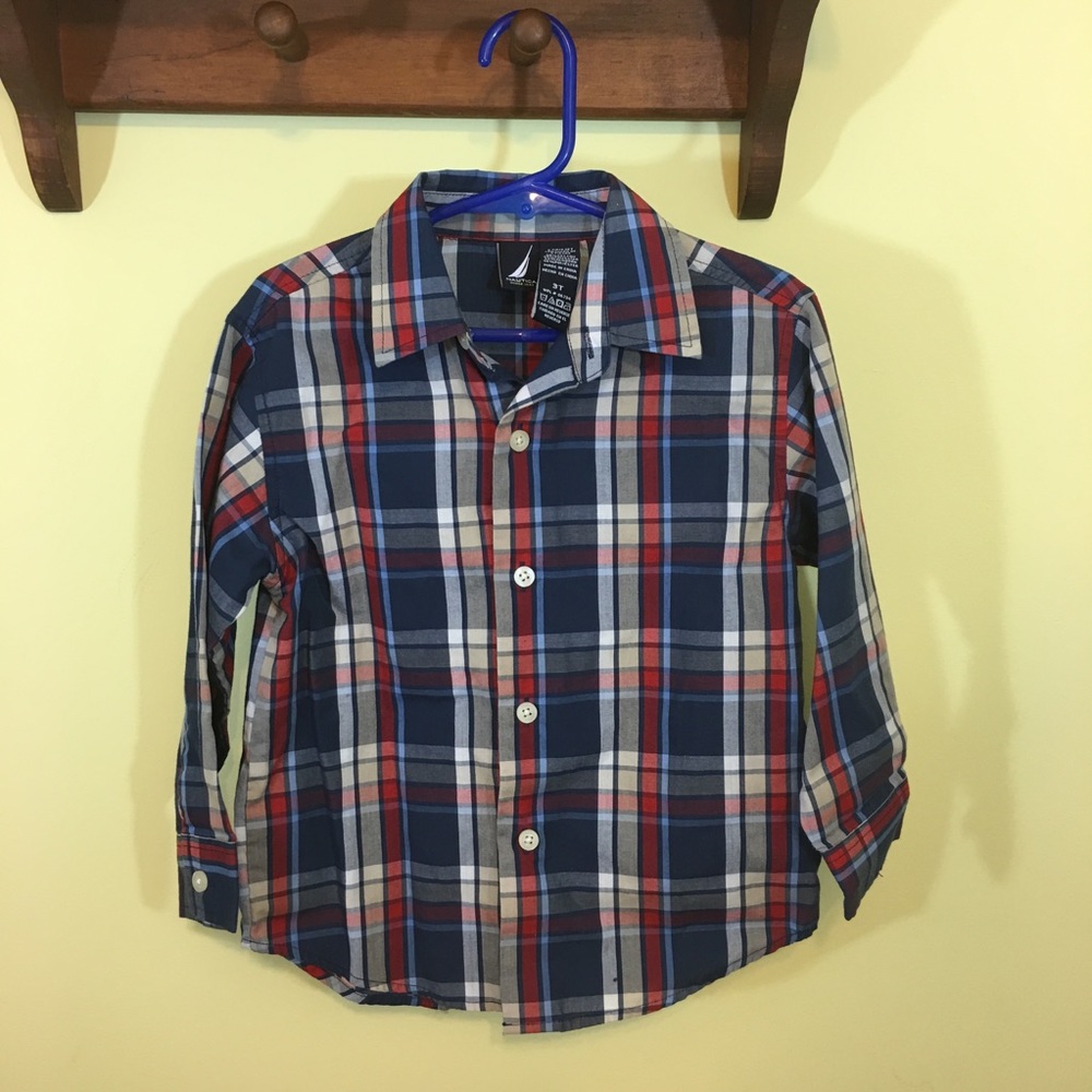 Nautical Button Down Toddler Shirt